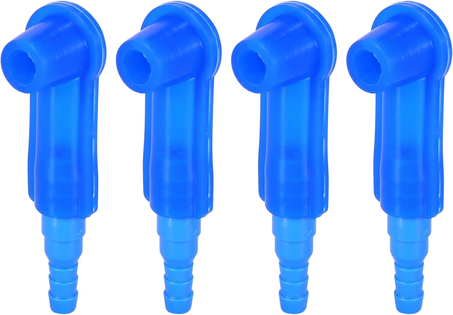 X AUTOHAUX 4 Pcs Car Oil Hose Joint Quick Brake Oil Exchange Tool Air Fluid Bleeder Joint Replacement Tool Automotive Tools Blue