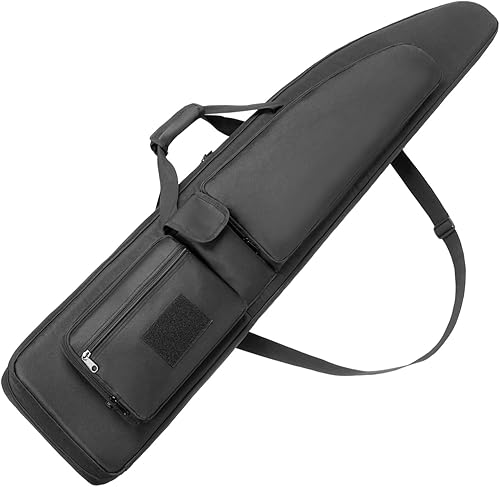 Estuche doble para rifles, 36, 40, 44, 50 pulgadas, funda suave para escopeta con múltiples bolsas para cargadores y bolsas de accesorios.