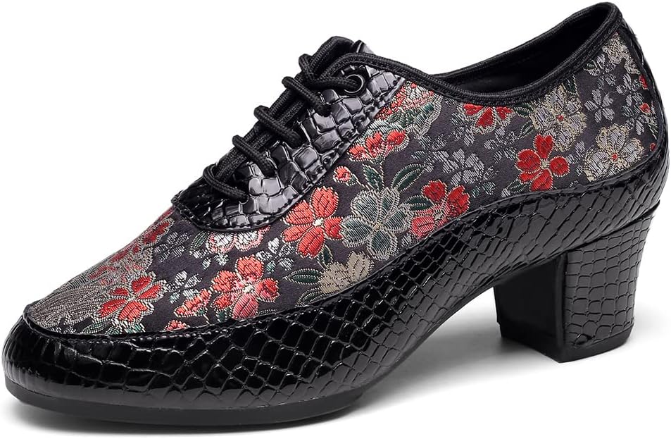 Amazon.com | SWDZM Men&Women Ballroom Dance Shoes Lace-up