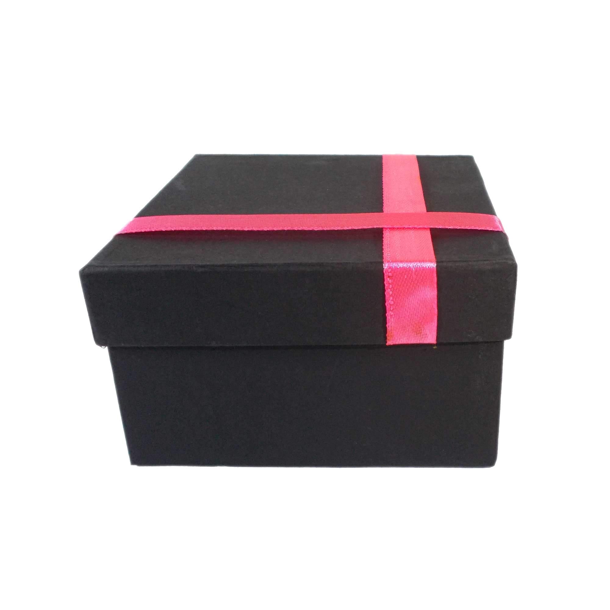 Elegant Empty Gift Box - Pink Ribbon Design -4