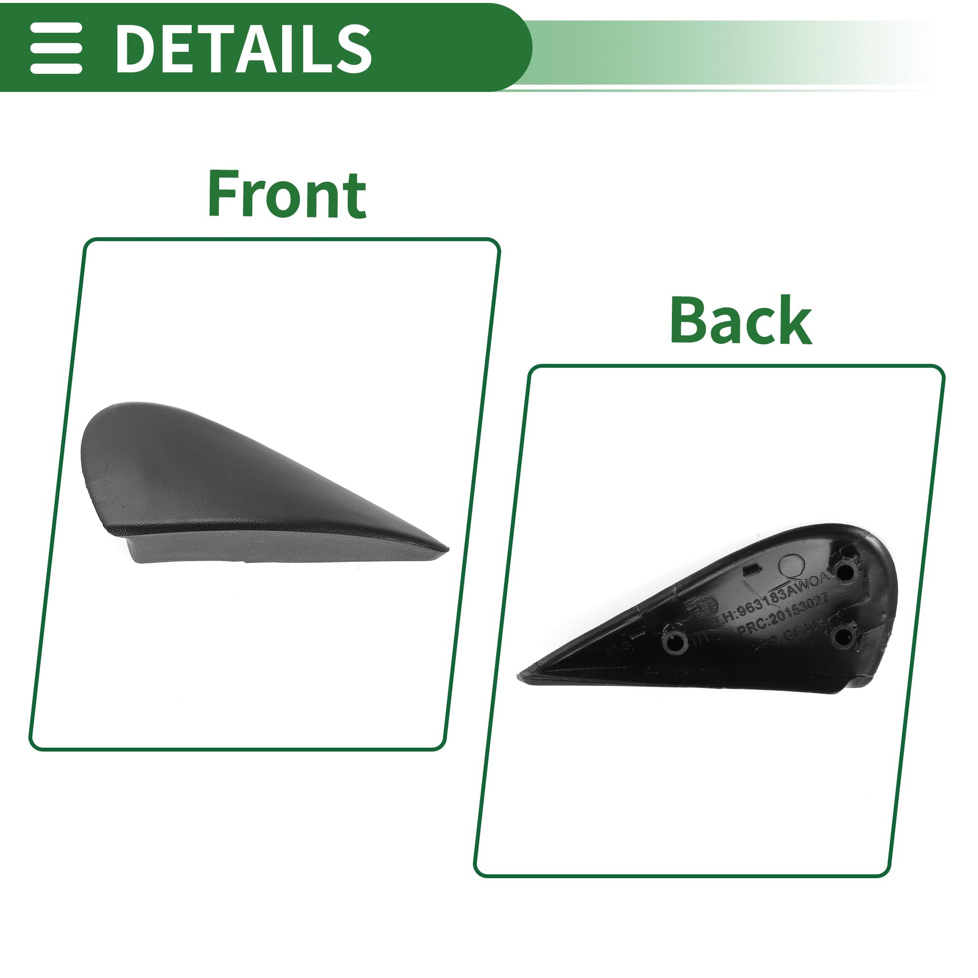 Amazon.com: Motoforti Pillar Corner Triangle Trim View