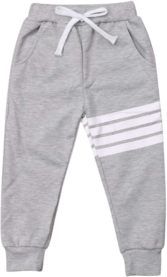 Amazon Co Jp Wdfword子供服 キッズ 綿 ロングパンツ 女の子 長ズボン 3ラインパンツ 縞 男の子 ズボン ボーイズ スキー スウェットパンツ ジョガー スポーツ用 男女兼用 90 140 ファッション