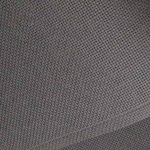 Image of KCS 59 inch x one Yard (93cmx149cm) 18 Ct Counted Cotton Aida Cloth Cross Stitch Fabric (Dark Grey)