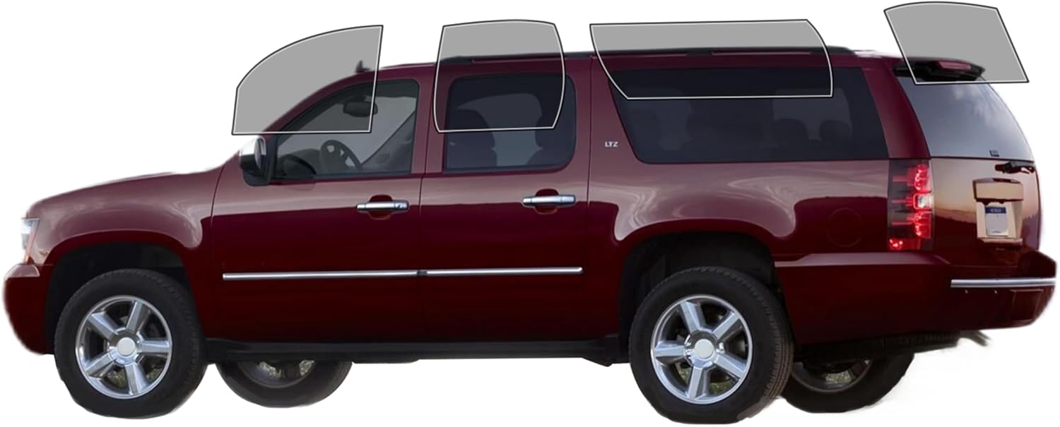 AUTOTEK Precut Windows Tint Film All Sides Cars Sun Blocking Protection Privacy Anti Shatter Glass 2 Ply Film 10% Tint Shade kit for Chevrolet Suburban 2007-2014