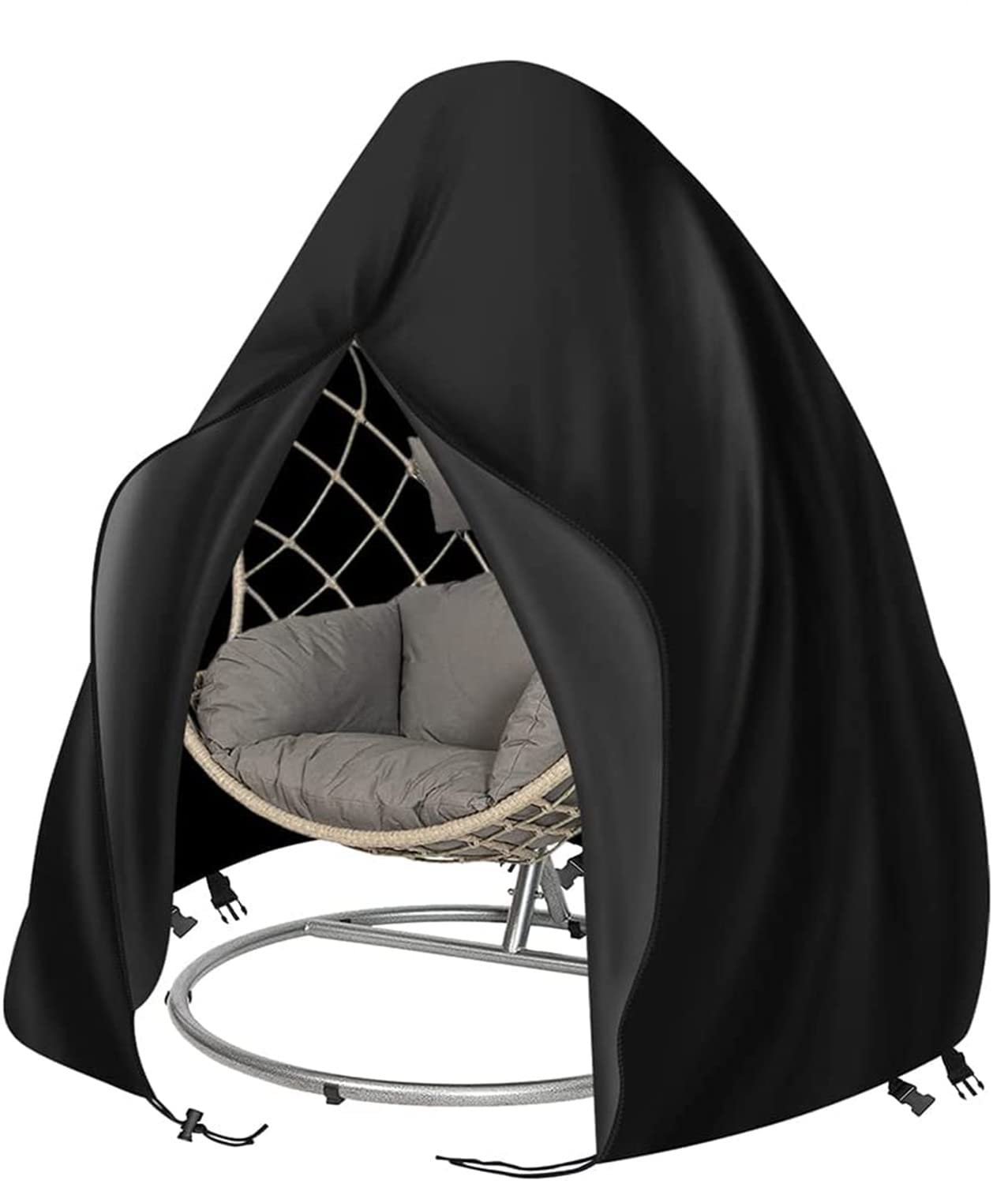 Couverture de Chaise Suspendu, Imperméable Housse de Fauteuil Suspendu, Housse de Protection pour ?ufs Chaise avec Fermeture éclair - Tissu Oxford 420D et enduit PVC à L'intérieur (230x200cm)