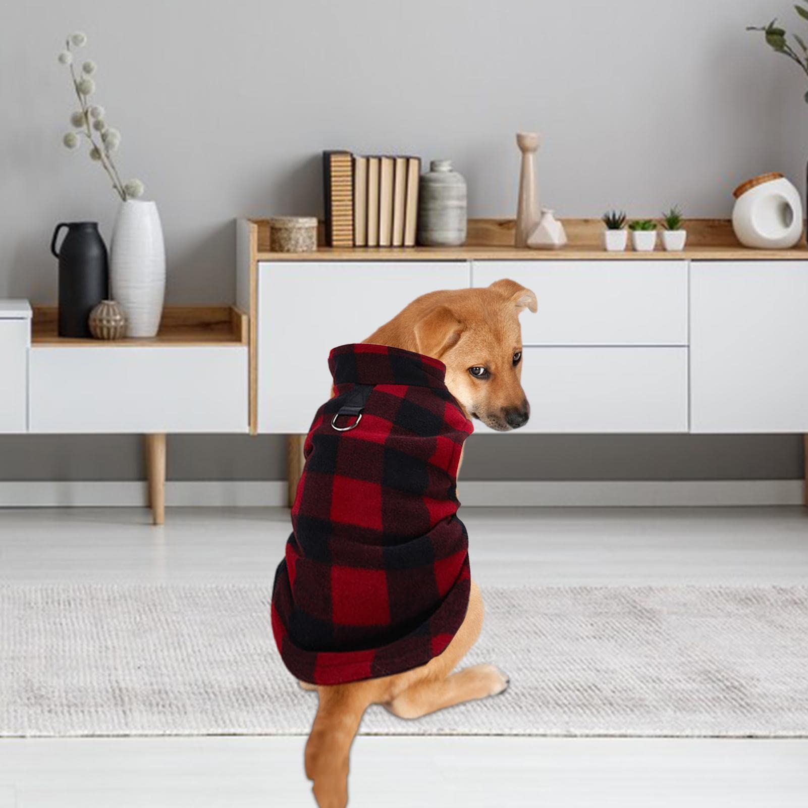 KOOGAL Winterjacke Für Hunde – Wendbar, Kariert, Wind- & Wasserdicht, Mit Wärmendem Futter, Für Kleine Bis Große Hunde