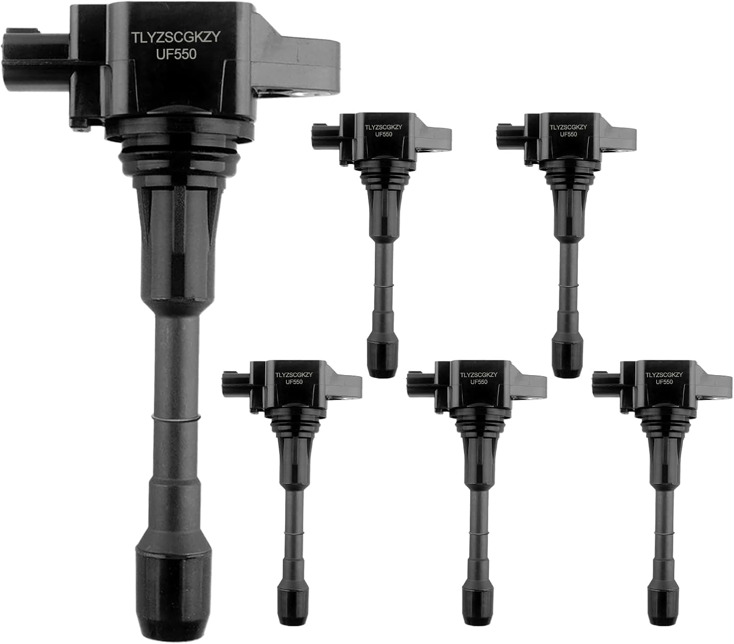 Ignition Coil Pack of 6 UF550 Fit for Nissan Altima Maxima Murano Pathfinder 3.5L QX60 FX35 G35 JX35 3.5L 2007 2008 2009 2010 2011 2012 2013 2014 2015 2016 2017 2018 2019 2020 Coils Replaces C1670