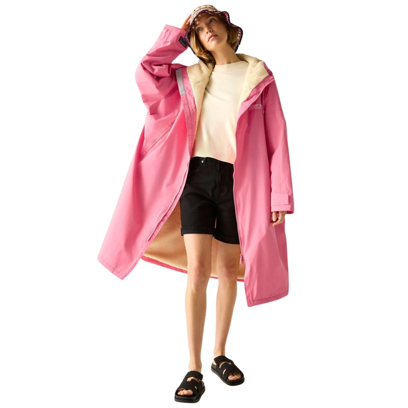Regatta Mens Womens Waterproof Changing Robe Oversized Fleece Lined Windproof