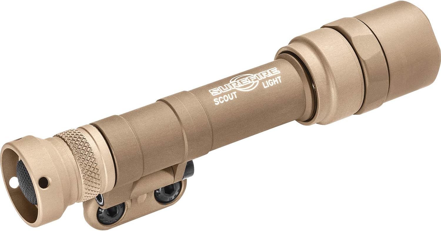 SureFire M640 U-Pro 1000 Lumen Tan Scout Light Pro with Pick/Hunting Firearm Swivel Mount, TIR Lens, 213m Range (M640U-TN-PRO)