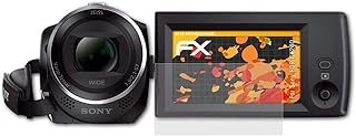 atFoliX Screen Protector compatible with Sony HDR-CX240 Screen Protection Film, anti-reflective and shock-absorbing FX Protector Film (3X)