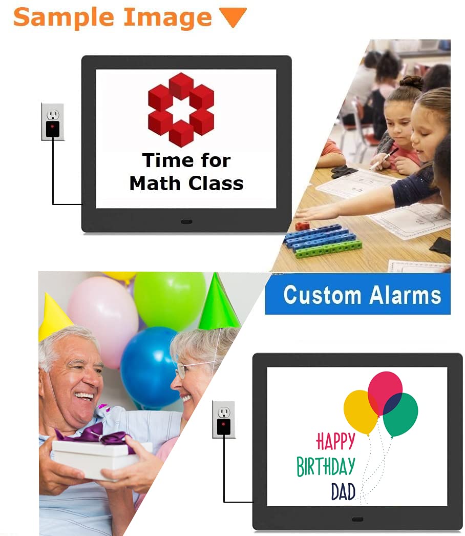 【New 2022】 Véfaîî 19 Alarms Dementia Clock, Custom Reminders, 8" Large