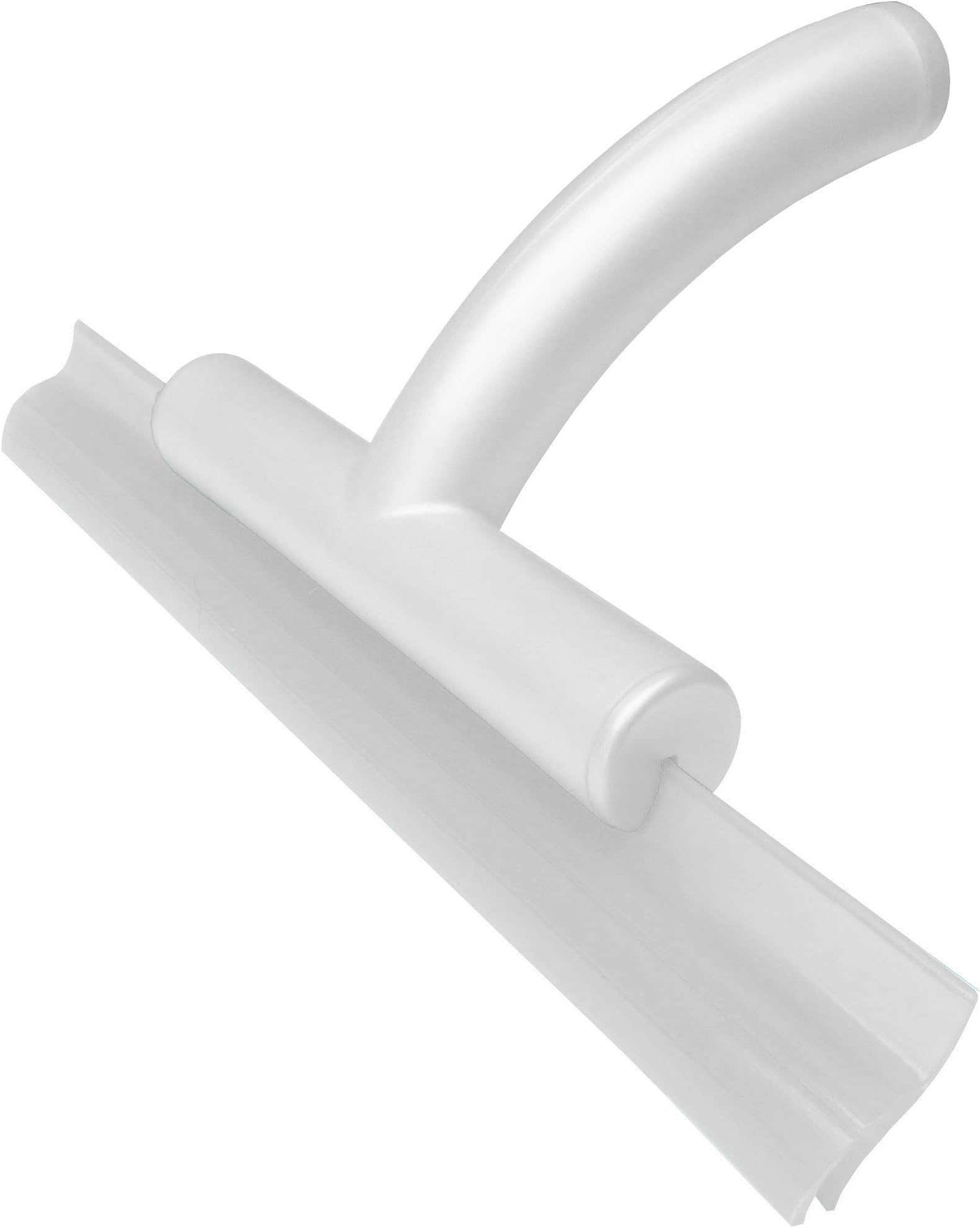 Cleret iDO 2 Shower Squeegee with Dual Edge Replaceable Cleaning Blade, White, 30x17 cm