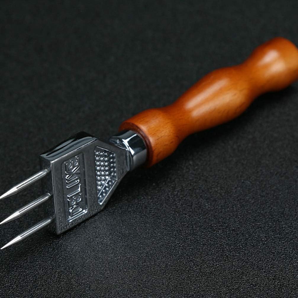 Hemoton Ice Picks Stainless Steel Ice Crusher Japanese Style Ice Chipper Hammer Bar Ice Carving Tools with Wood Handle for Kitchen Bar Restaurant Brown - Image 4