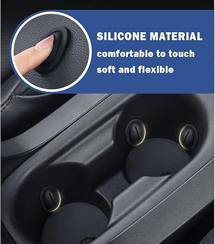 Miniatura 3 de Limitador de portavasos de automóvil, posavasos de silicona antivibraciones para portavasos de automóvil, universal, autoadhesivo, estabilizador,