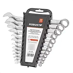 JOGO DE CHAVE COMBINADA 12 PEÇAS ROBUST