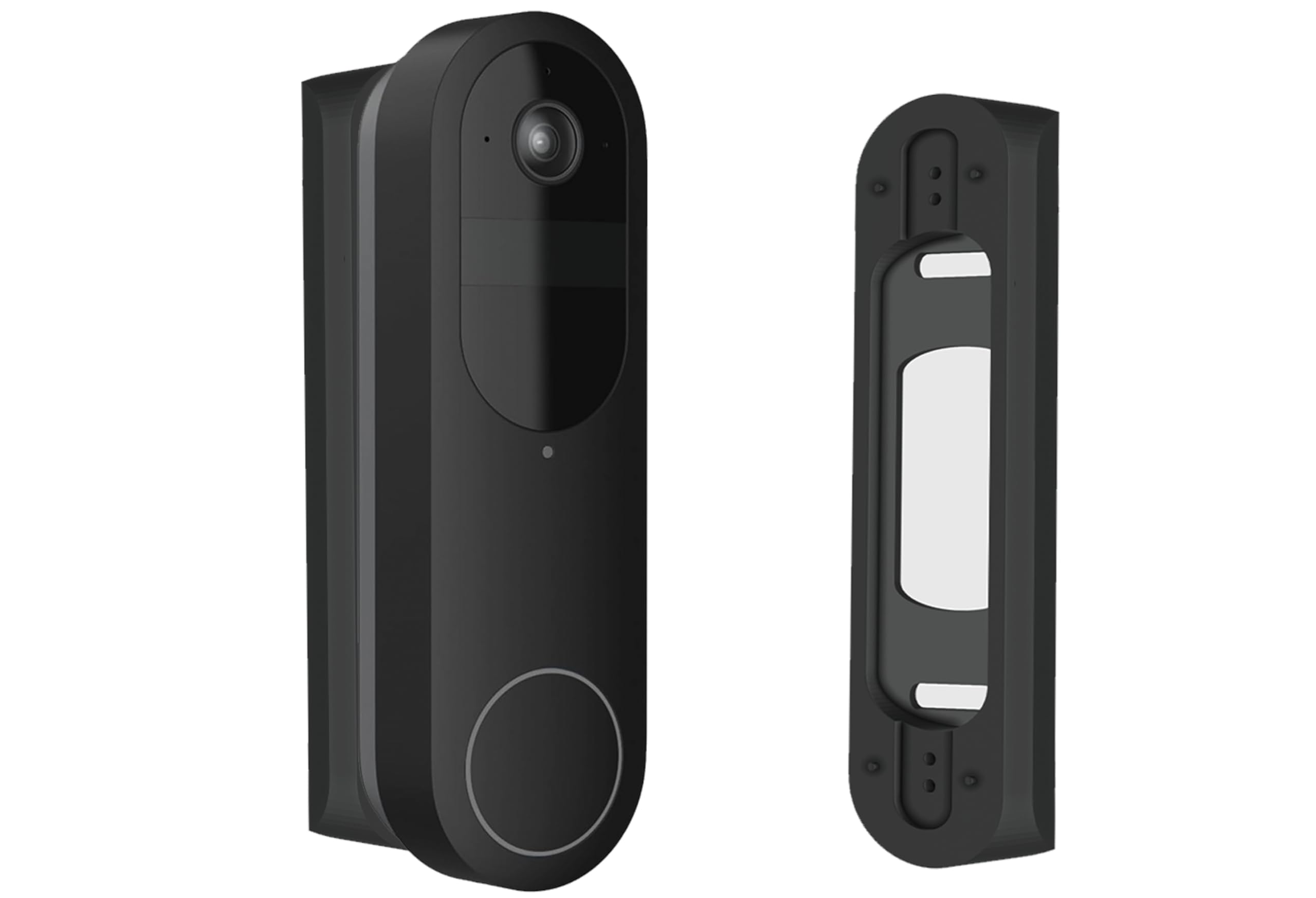 GESTECH Corner Mount Bracket, 30/45 Degree Angle, Compatible with Reolink Video Doorbell 2K Battery Wireless Only (Black, 30° Angle Mount)