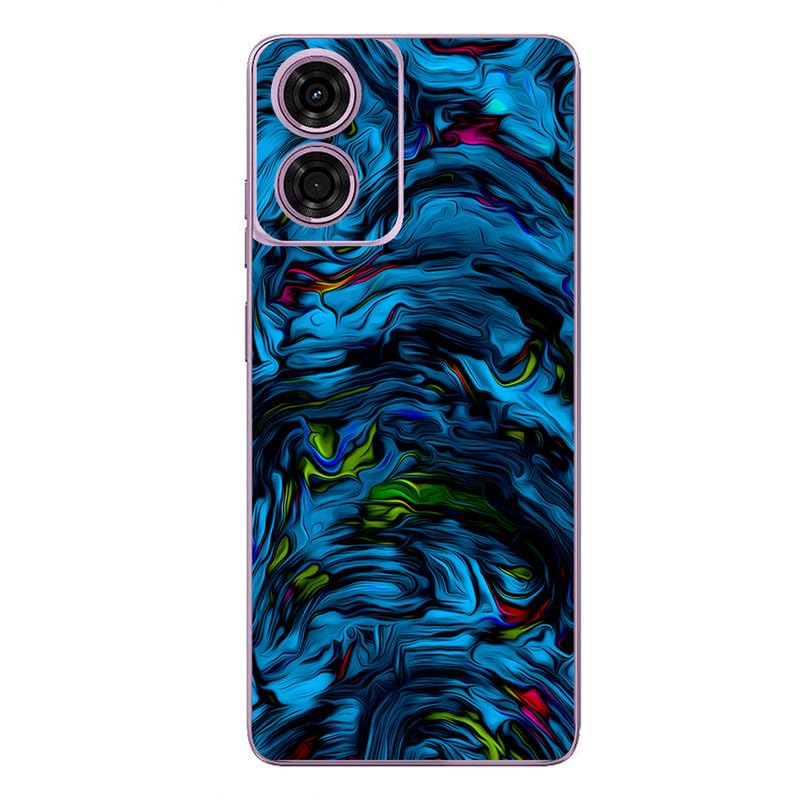 Image of FCS Printed Designer Vinyl Mobile Back Skin Sticker for Motorola Moto G Play (2024) | Protects Against Dust, Precision-Fit, Vinyl, Bubble-Free Installation- (AA-5)