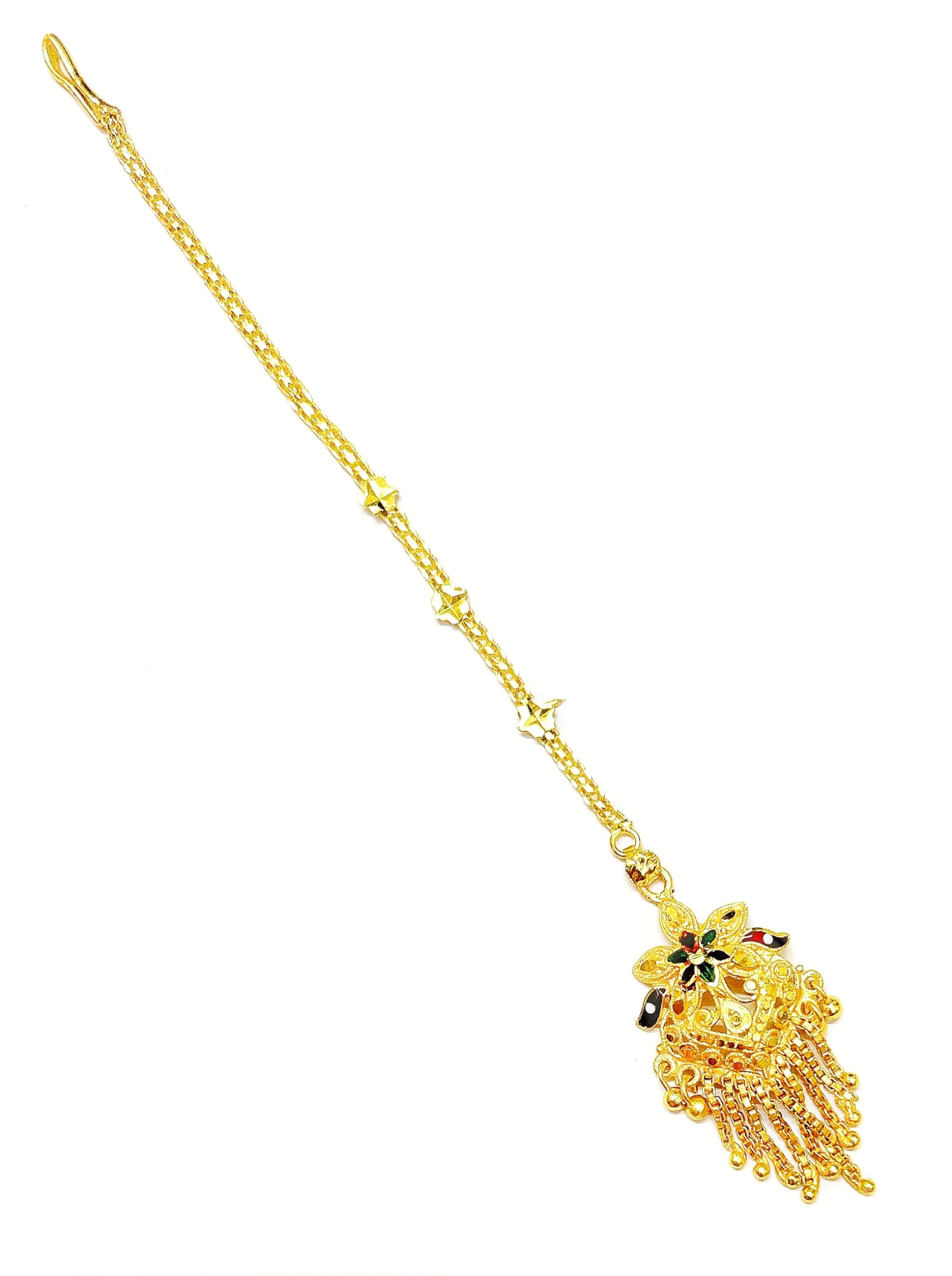 SMARNN Gold Plated Maang tikka Matha Patti Jhoomar Passa For Women (Style 6) (B0C9JTVVFQ) Amazon Price History, Amazon Price Tracker
