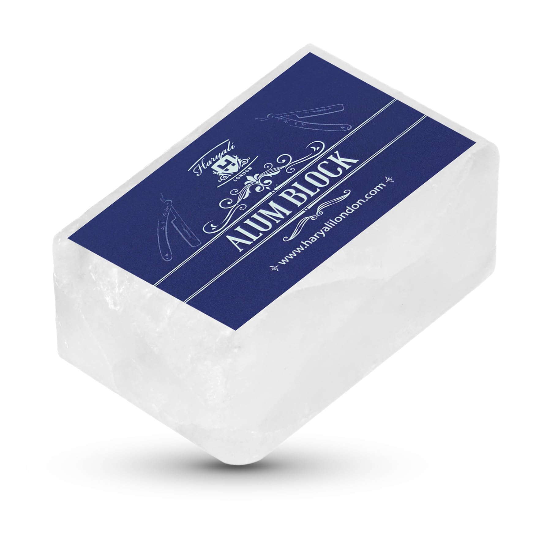 Haryali London Alum Block - Astringent Shaving Block Shaving Accessory - Antiseptic Alum Stone Shaving Block - Soothing Aftershave Balm Men and Women - For all skin types