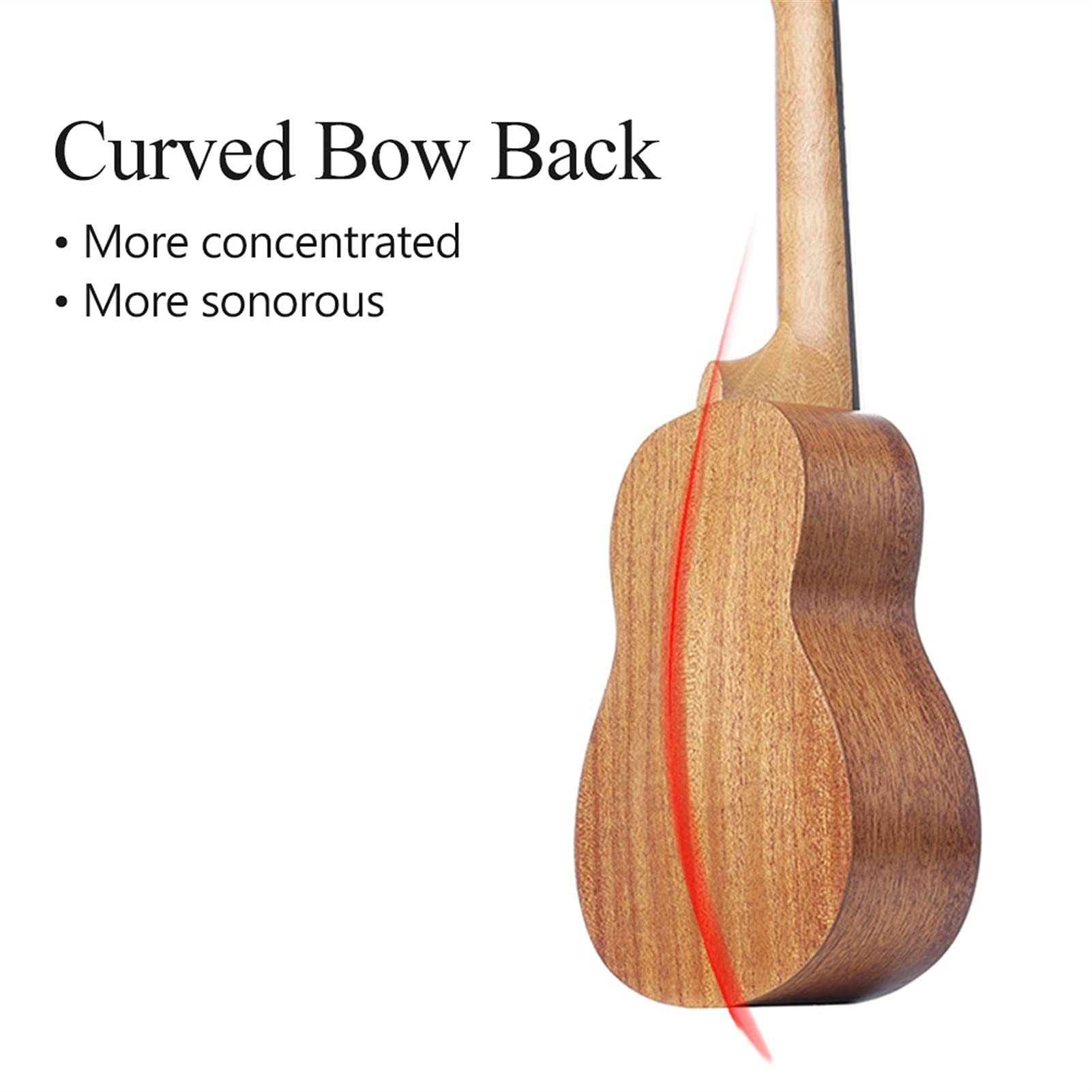 Ukulele koncertowe Początkujący Ukulele 21 Cali Ukeleles Ukulele Mini Guitar Instrument Muzyczny Drewno Litym Drewno Z Struny Capo Thumb Pasek Dla Początkujących