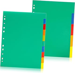 jojofuny 15Pcs Notebooks Bloco De Notas Tag Fichário Clipes Note Book Divisores De Arquivo Fichário Divisores Com Abas Divisórias De Página Abas Fichário Linha Divisória Categoria Página