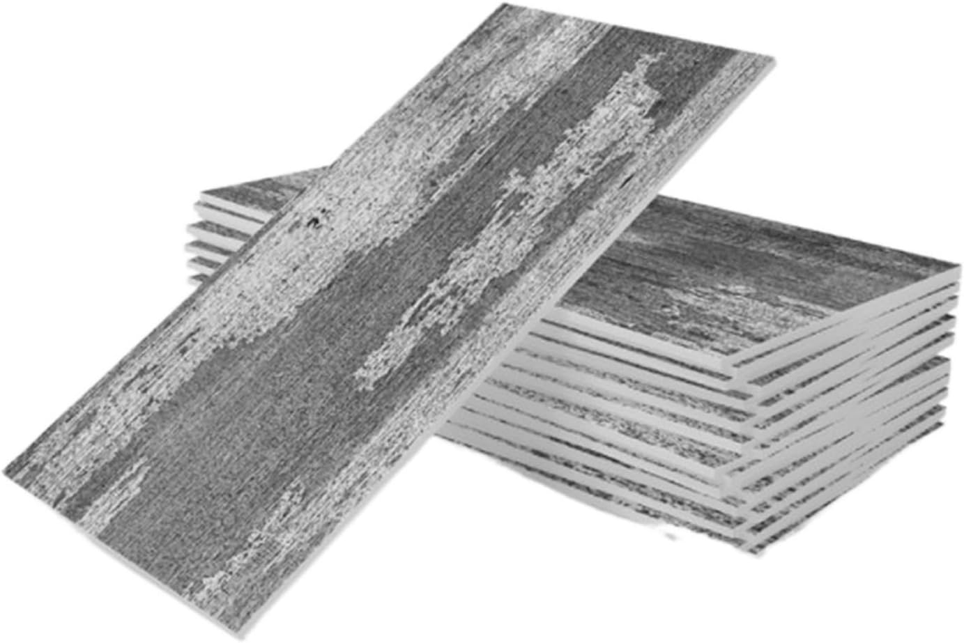 THE WHITE SHOP32PCS Peel and Stick Tile Backsplash for Kitchen Bathroom, 8in. x 4in. Stick on Subway Tile Distressed Wood Plank