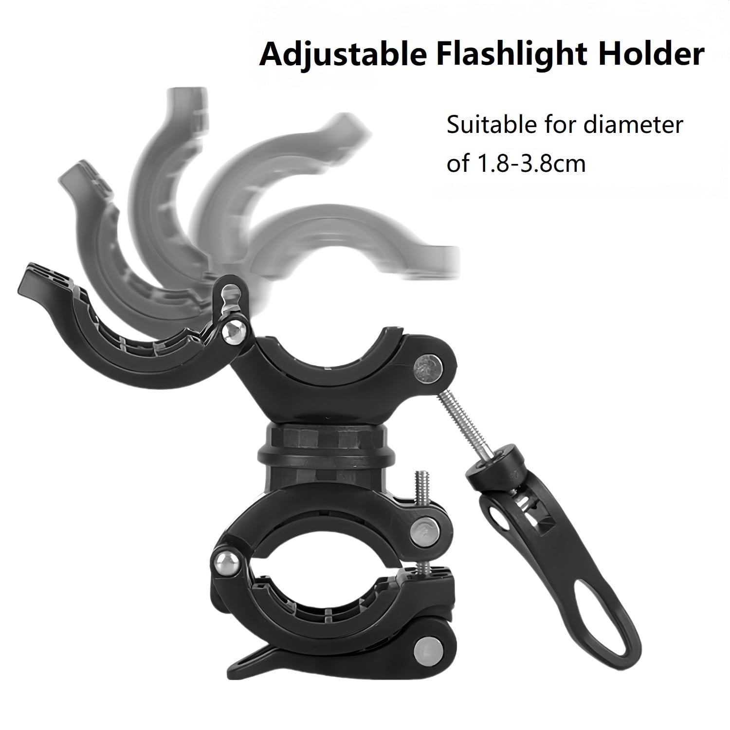 LAMPE TORCHE SUPPORT Torche Pince Lampe Léger Pièce Plastique Vélo Route EUR 8,81 - FR