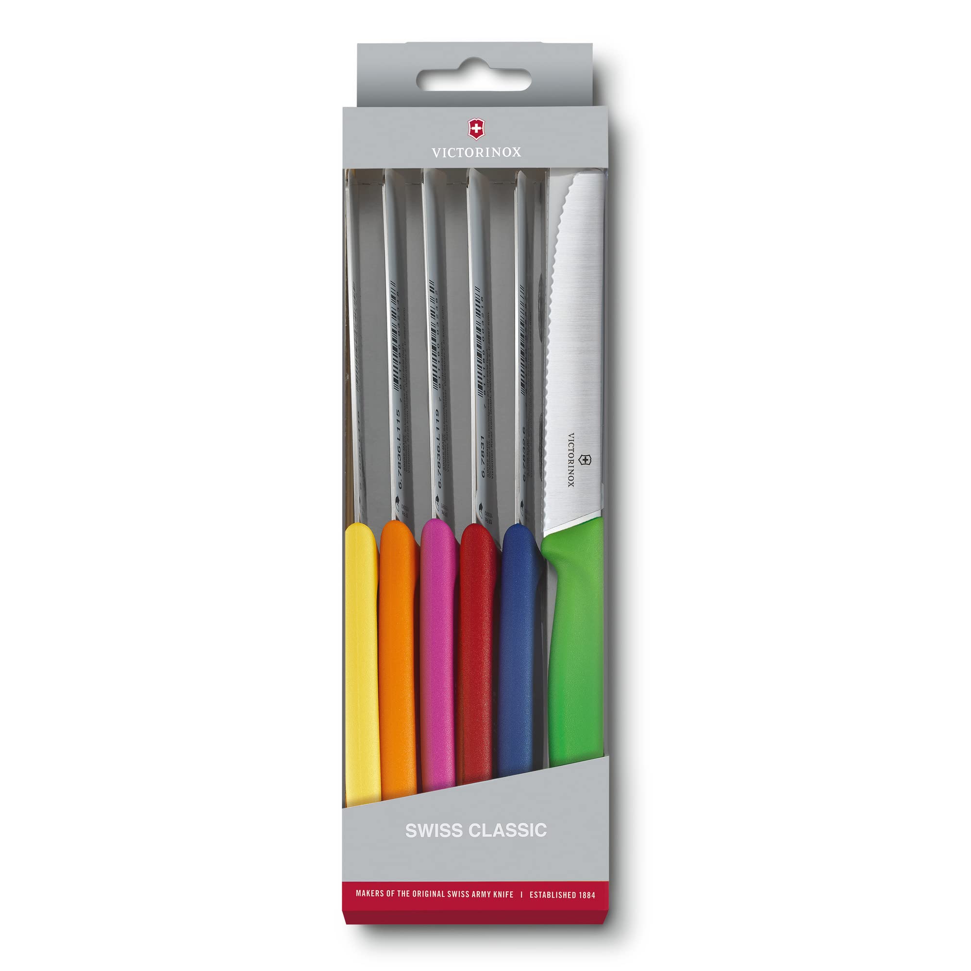 VictorinoxSwiss Army 6.7839.6G Swiss Classic Knife Set Multi-Color Set of 6