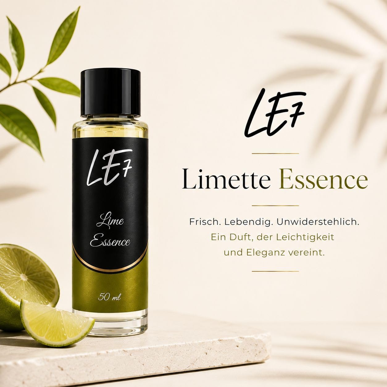 Diffuser, Lime Essence Duft 50ml, Elektrischer Auto Lufterfrischer mit Akku, Intelligenter KI-CHIP, Timer & LED Licht, Autoparfum & Raumduft für Auto, Büro & Zuhause (Schwarz) (Lime Essence)