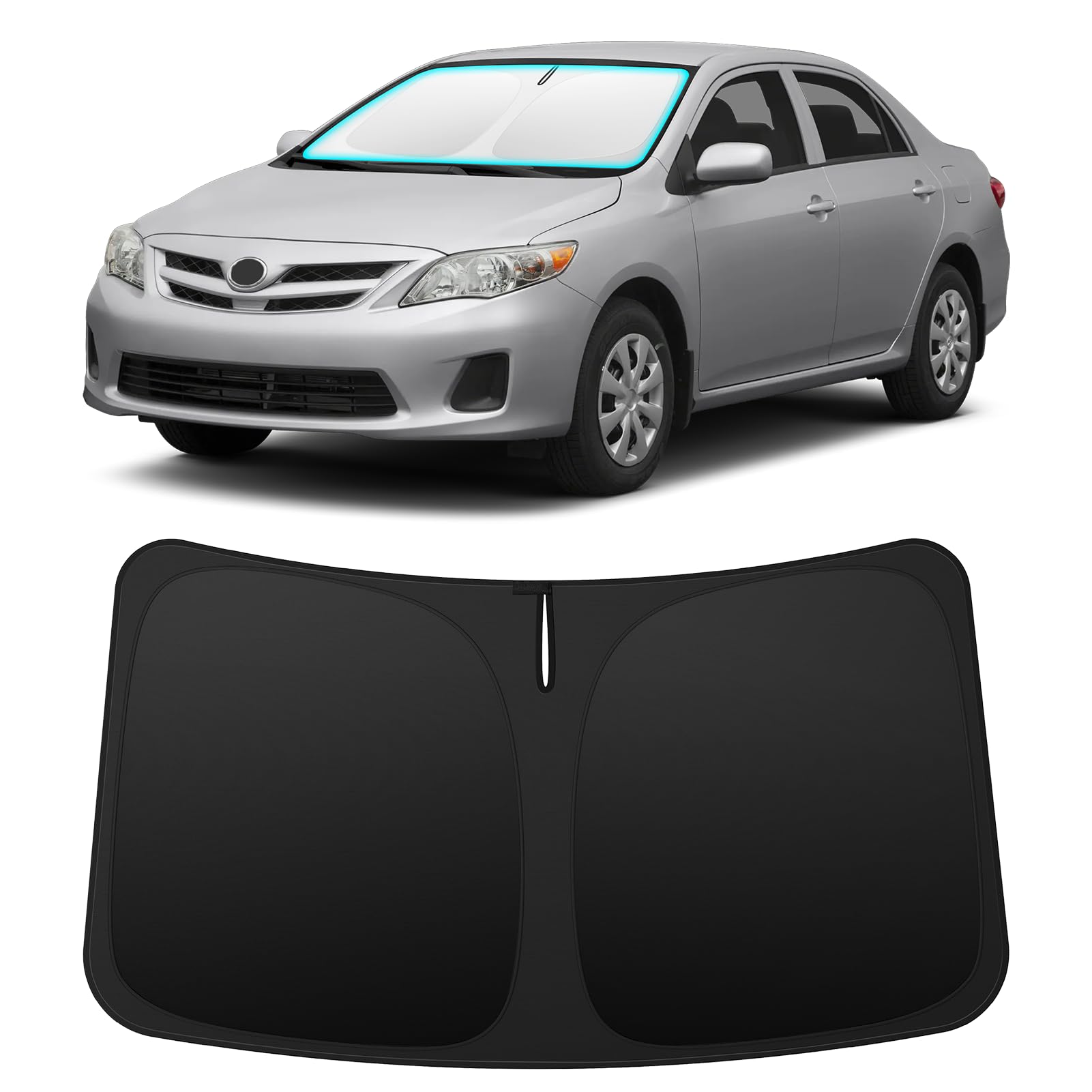 INSAUTO Custom Fit Windshield Sun Shade for Toyota Corolla 2009-2013