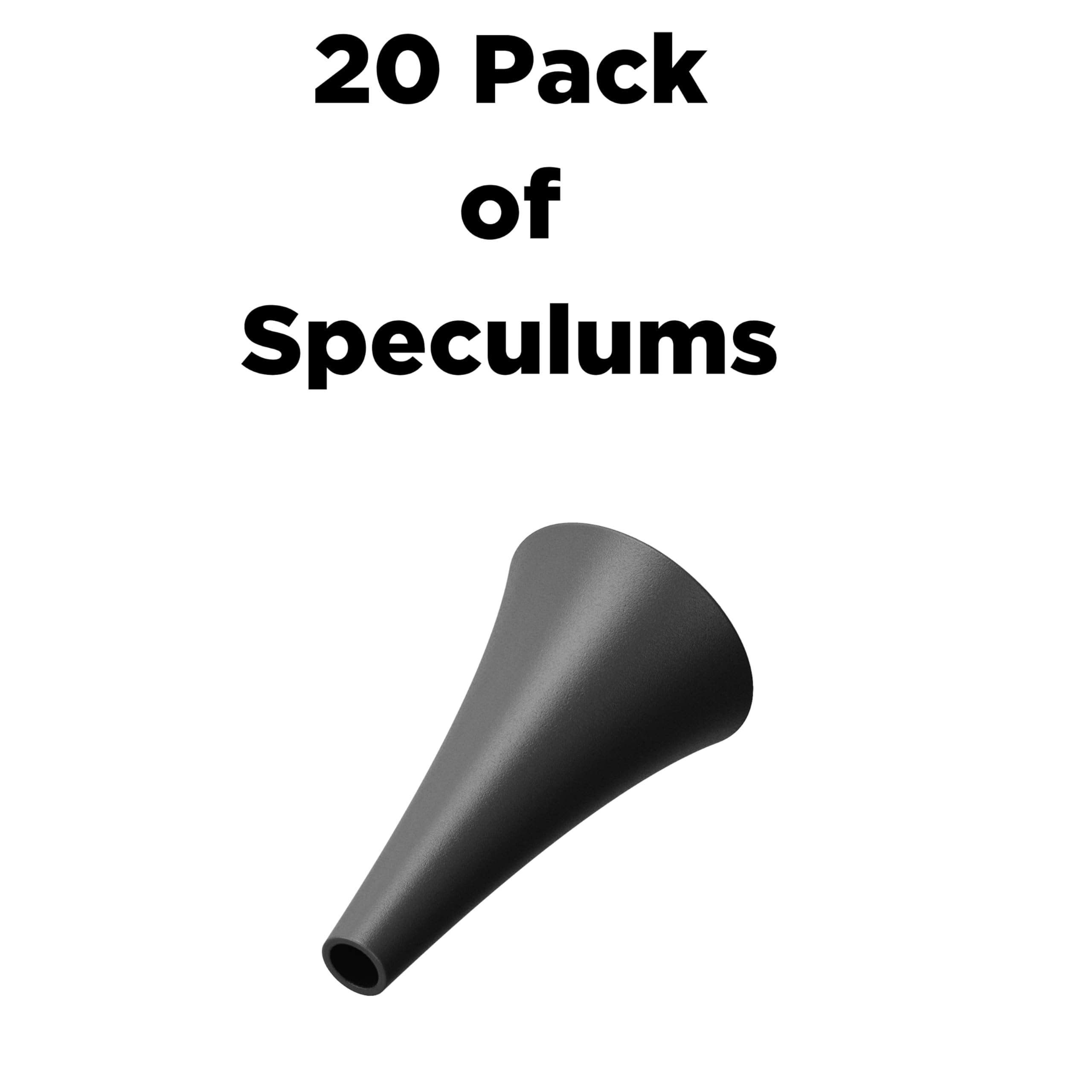 20-Piece Speculum Set for Use with MOBI Smart Bluetooth Otoscope - Professional Grade Accessories for Ear, Nose, and Throat Examination