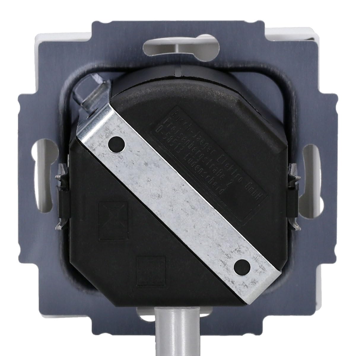 BJ (Original), LED-Drehdimmer (LED Dimmer) 6523 U-102 (6523U 102) 6523U102 mit Zentralscheibe 6540-84-102 in Future Linear Studioweiß glänzend