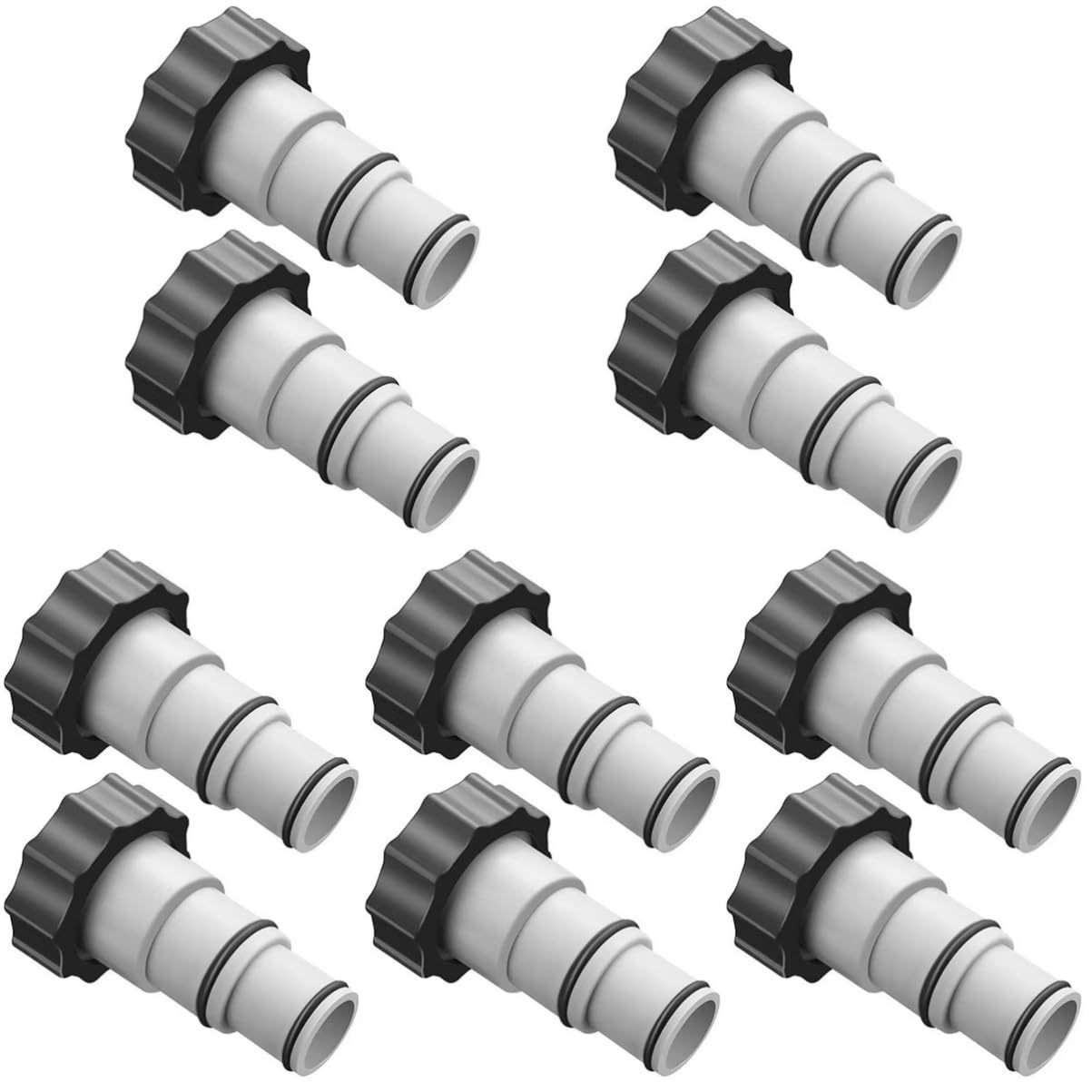 BESPORTBLE 10 Piezas Adaptador De Bomba De Filtro Manguera Adaptadores Resistentes para De Piscina Adaptador De Bomba De Piscina Reemplazo De Adaptadores De Bomba De Piscina. Caucho