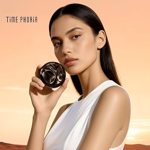 Timeless Optima Cover-Blur Skin Perfection Powder Foundation - Full Coverage, Blur Matte Finish, 16H Oil Control, Non-Comedogenic, with Double-Sided Applicator (04 Beige)(00 Bare)