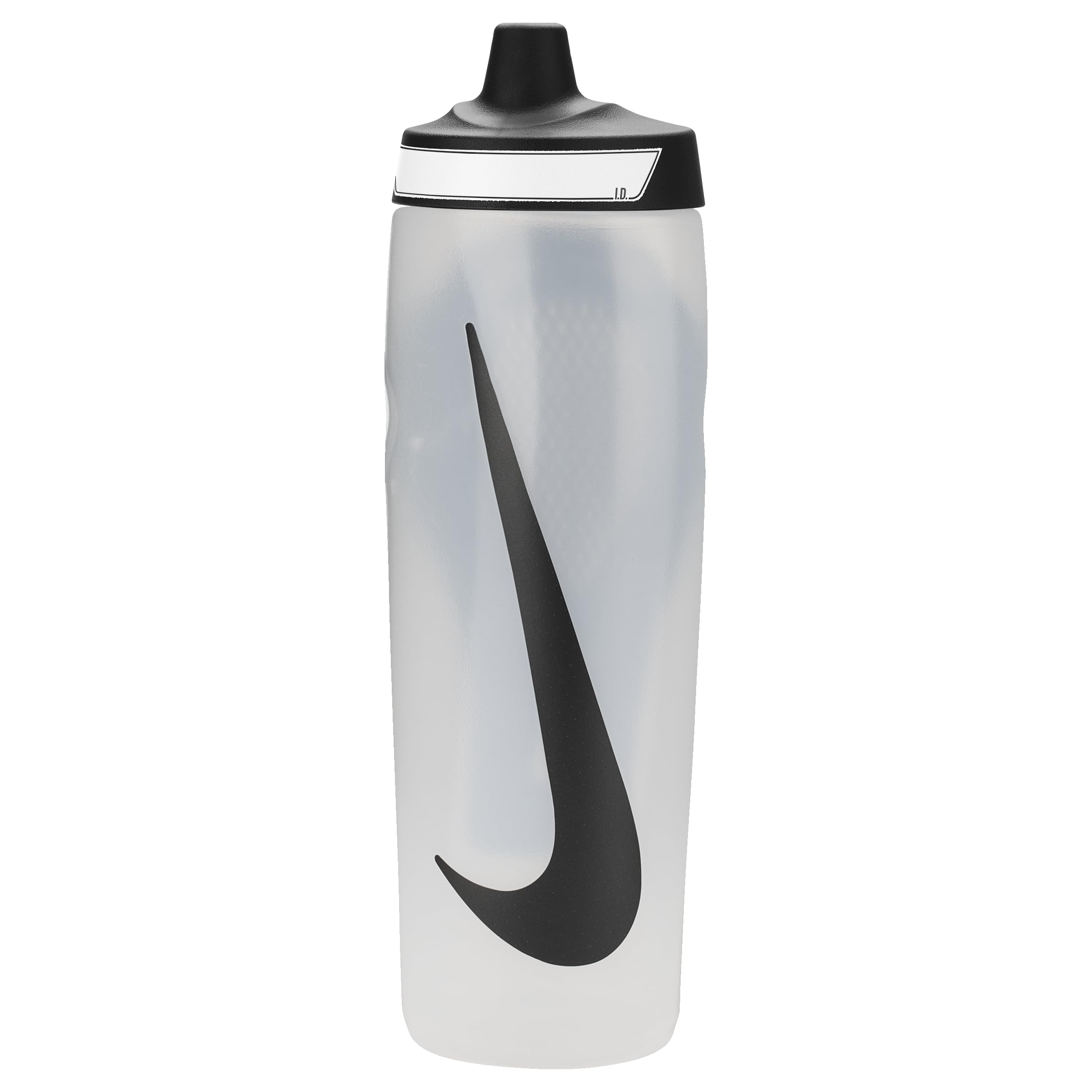 Nike Refuel Bottle Grip 24oz 709 ml Water Bottle Sports Bottle Training Fitness Non-slip Grip, Natural/Black/Black