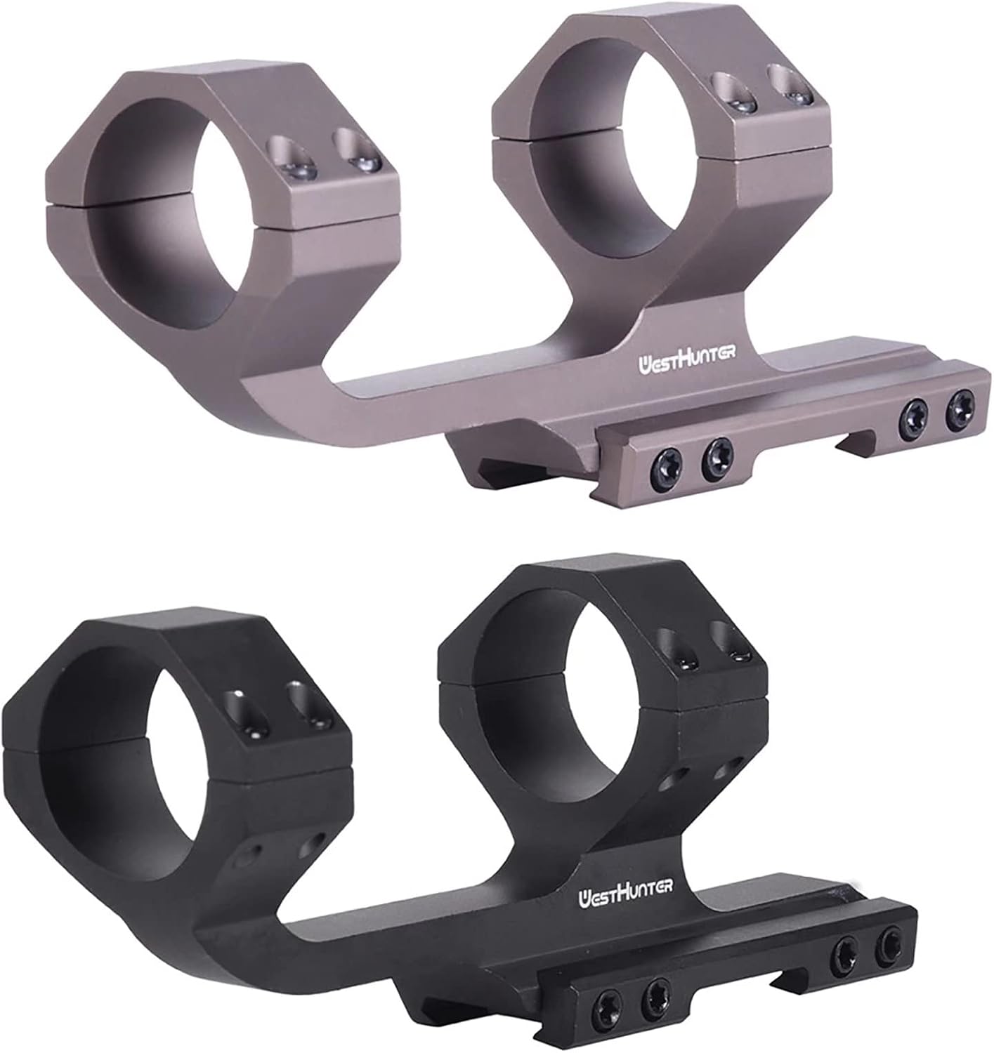 AluTech 30mm Cantilever- / Ausleger-Montage für Weaver/Picatinny mit