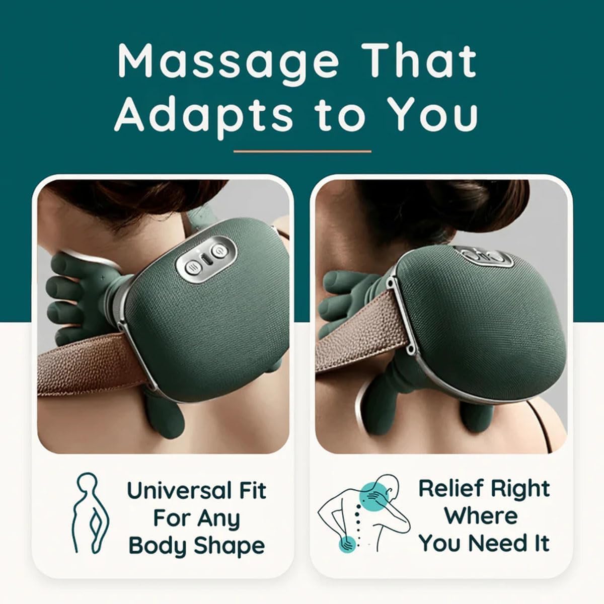 Neck Massager, Electric Cervical Neck Massager with Fingers, Simulated Hands Necks and Shoulder Massagers for Back Upper Body Muscle Relaxation, Rechargeable USB-C Gifts for Family Friends - Image 6