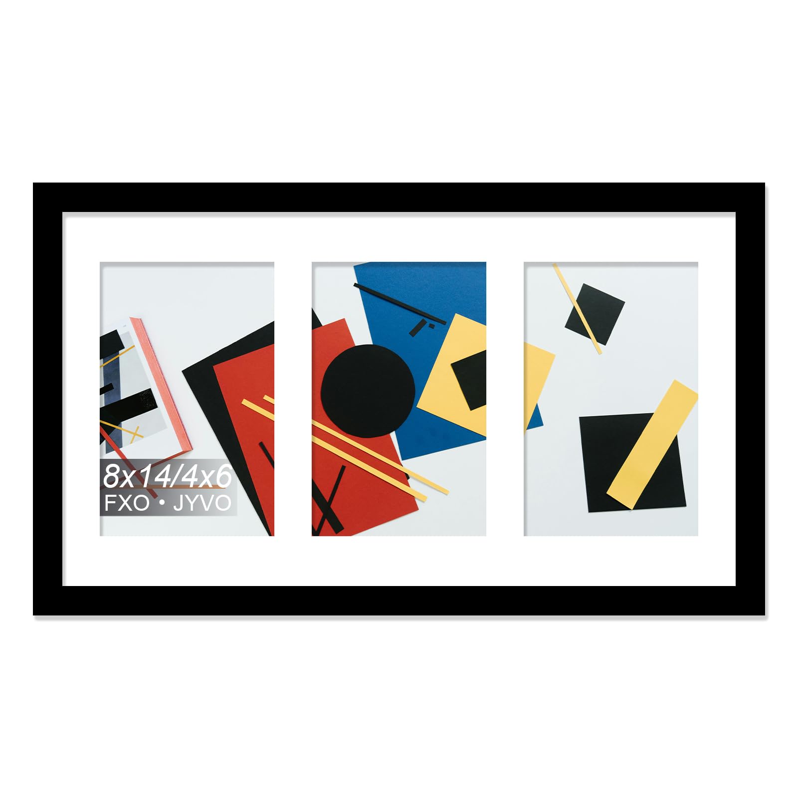 Fxojyvo 4x6 Picture Frame Collage Set Of 3 – Lightweight Black Frames For Wall Display (4 Openings Each) - View #10