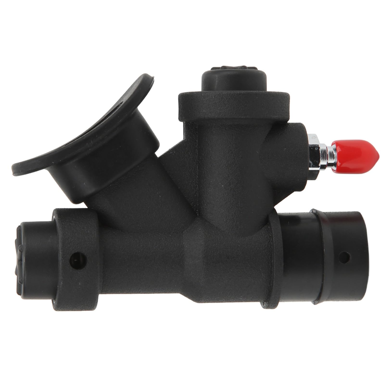 Buceo Válvula de Influencia, Inflador Oral Universal de 45 grados para Buceo, con Válvula de en Forma de K para Manguera Estándar de 1 pulgada