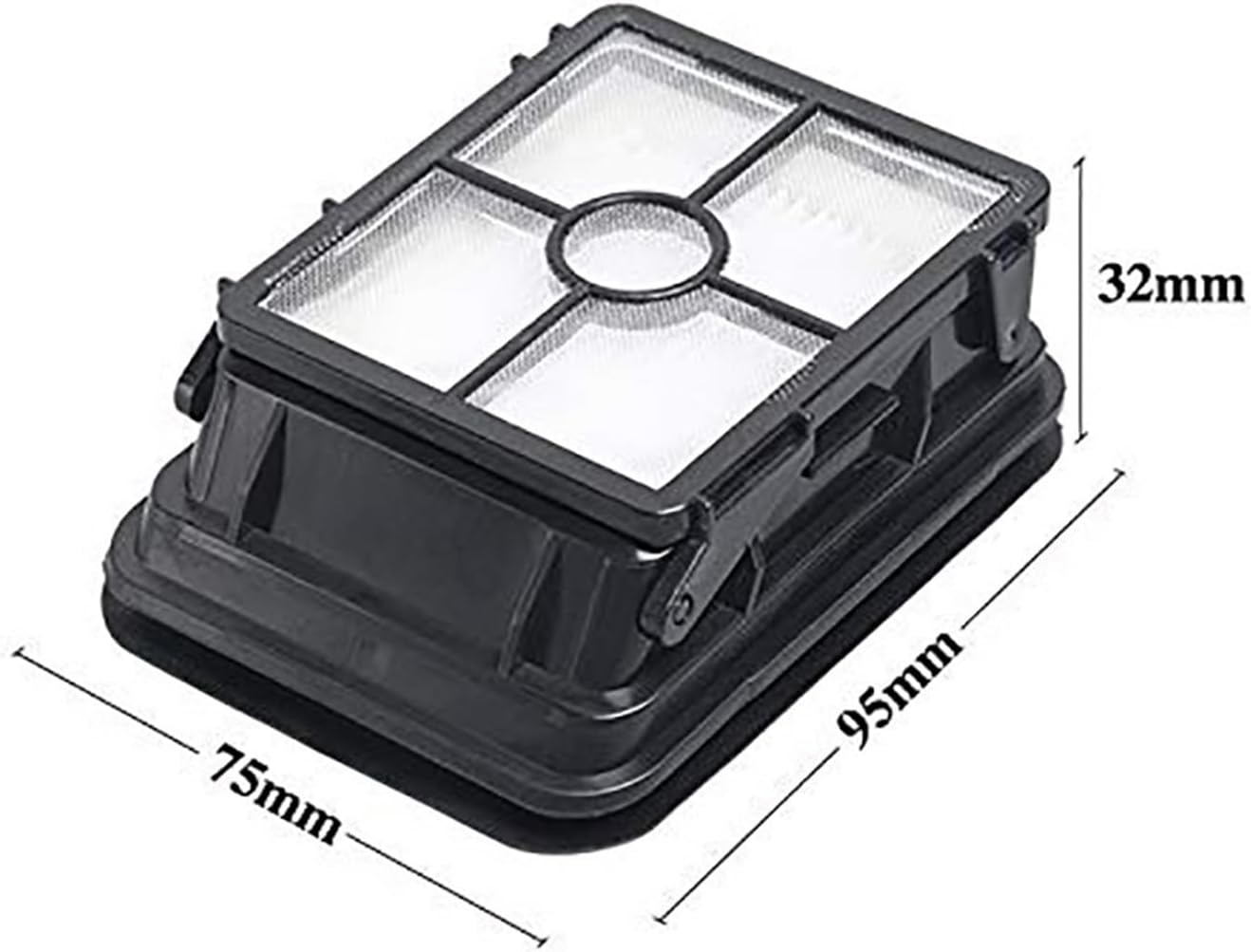 Image showing the dimensions of a replacement filter
