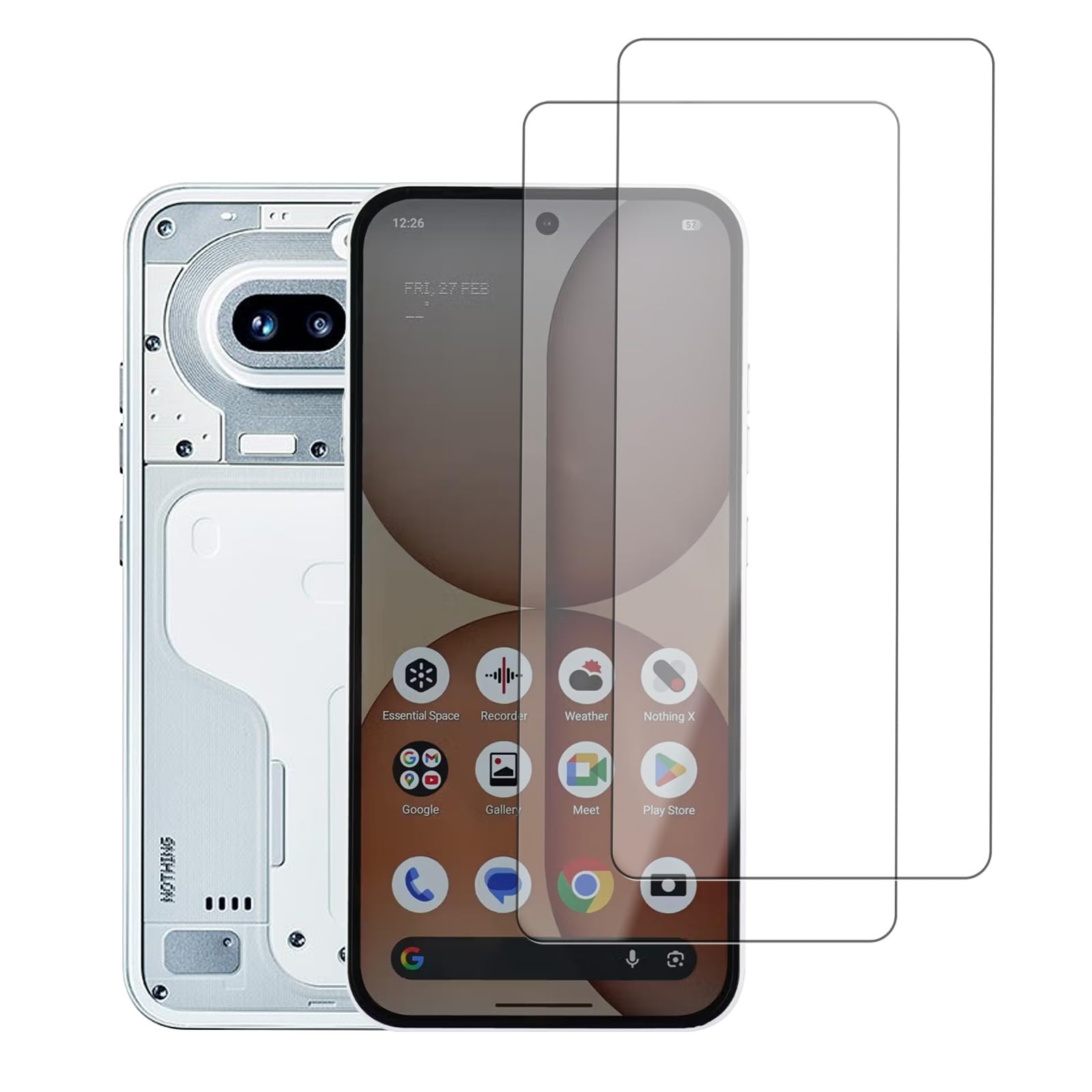 Amazon | 【2枚セット】For Nothing Phone (4a) 用 フィルム ガラス