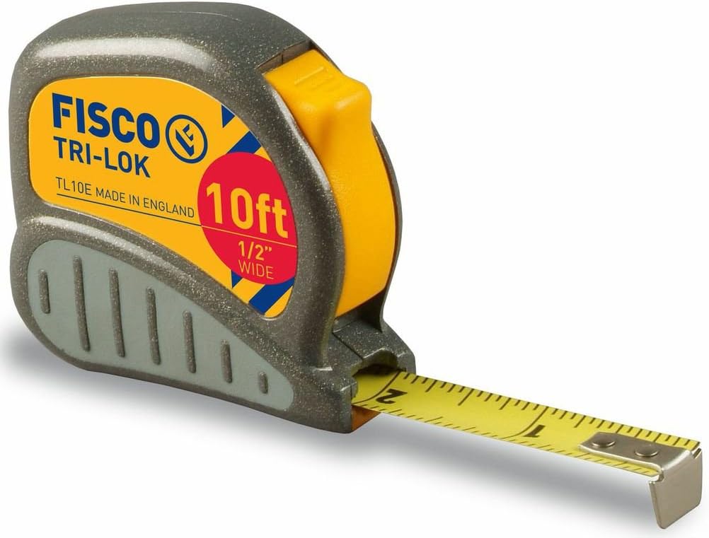 Fisco Tools TL10E Tape Measure, 1/2-Inch Wide by 10-Feet Long