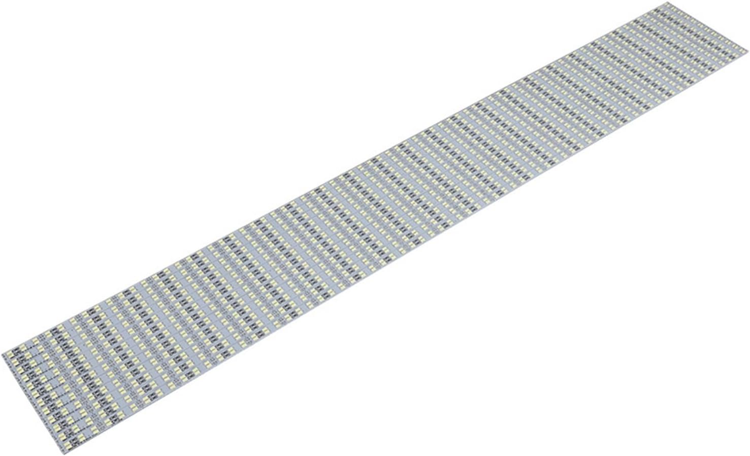 5m Double Row Hard Light bar Profile Buckle Cabinet Display Cabinet 12v SMD LED Side Light Strip (Size : Warm White)