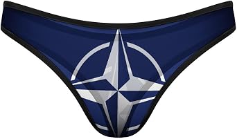 Pacific Community Flag Thongs for Women Panties Stretch Low Rise Hipster Sexy Underwear Panties