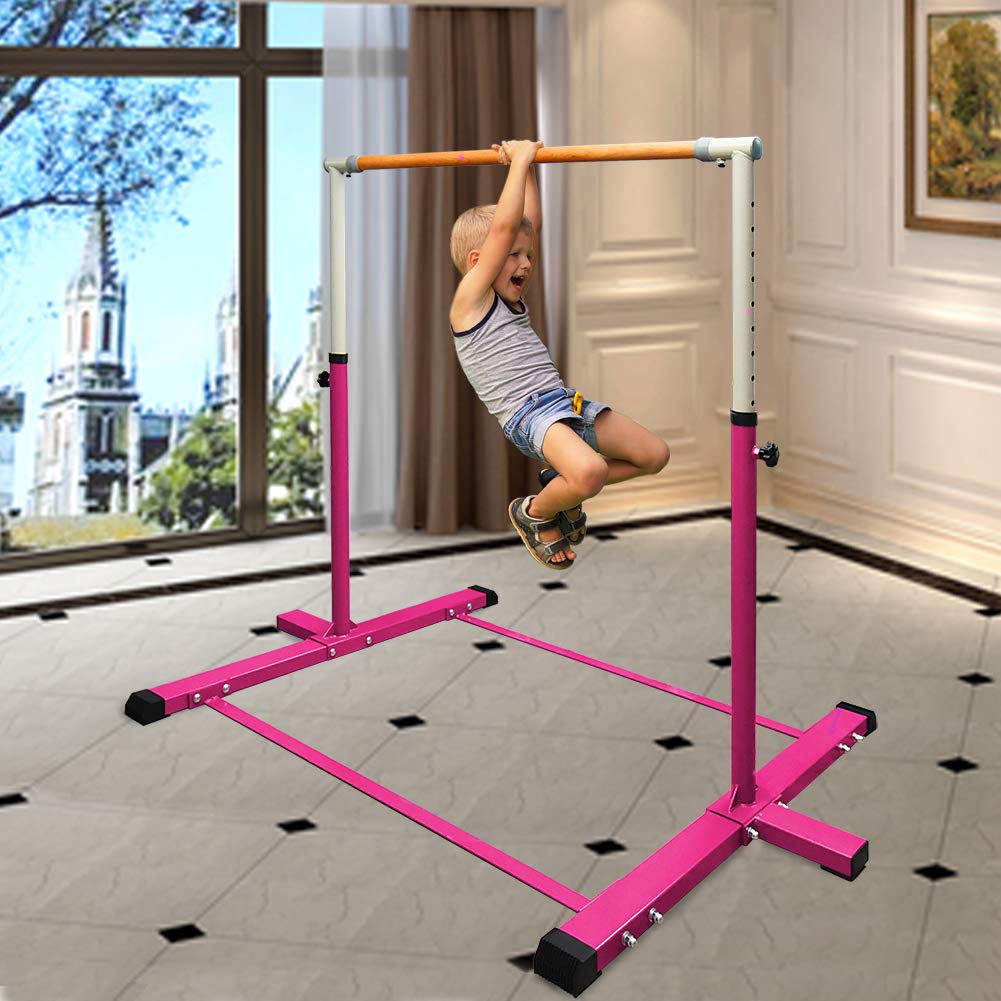 JCATHLETICS Gymnastic Kip Bar,Horizontal Bar for Kids Girls Junior,3