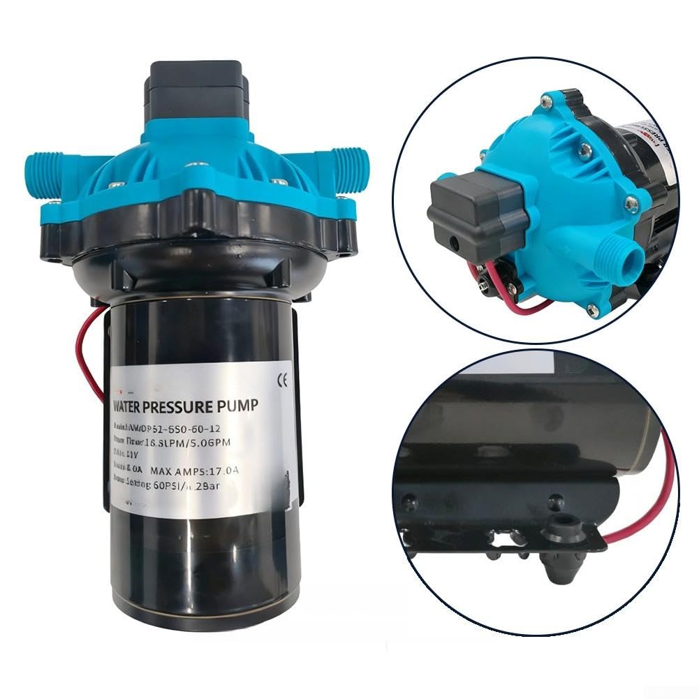 12V Membranpumpe Selbstansaugend 5L/min Trockenlauf(NMDP52-G30-60-12)