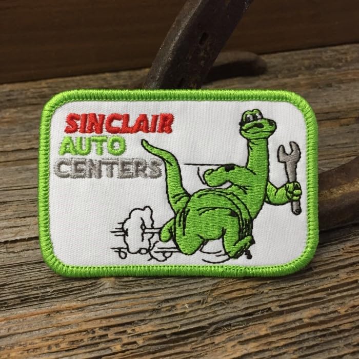 Amazon.co.jp: シンクレア 恐竜 ロゴ ワッペン Dino 刺繍