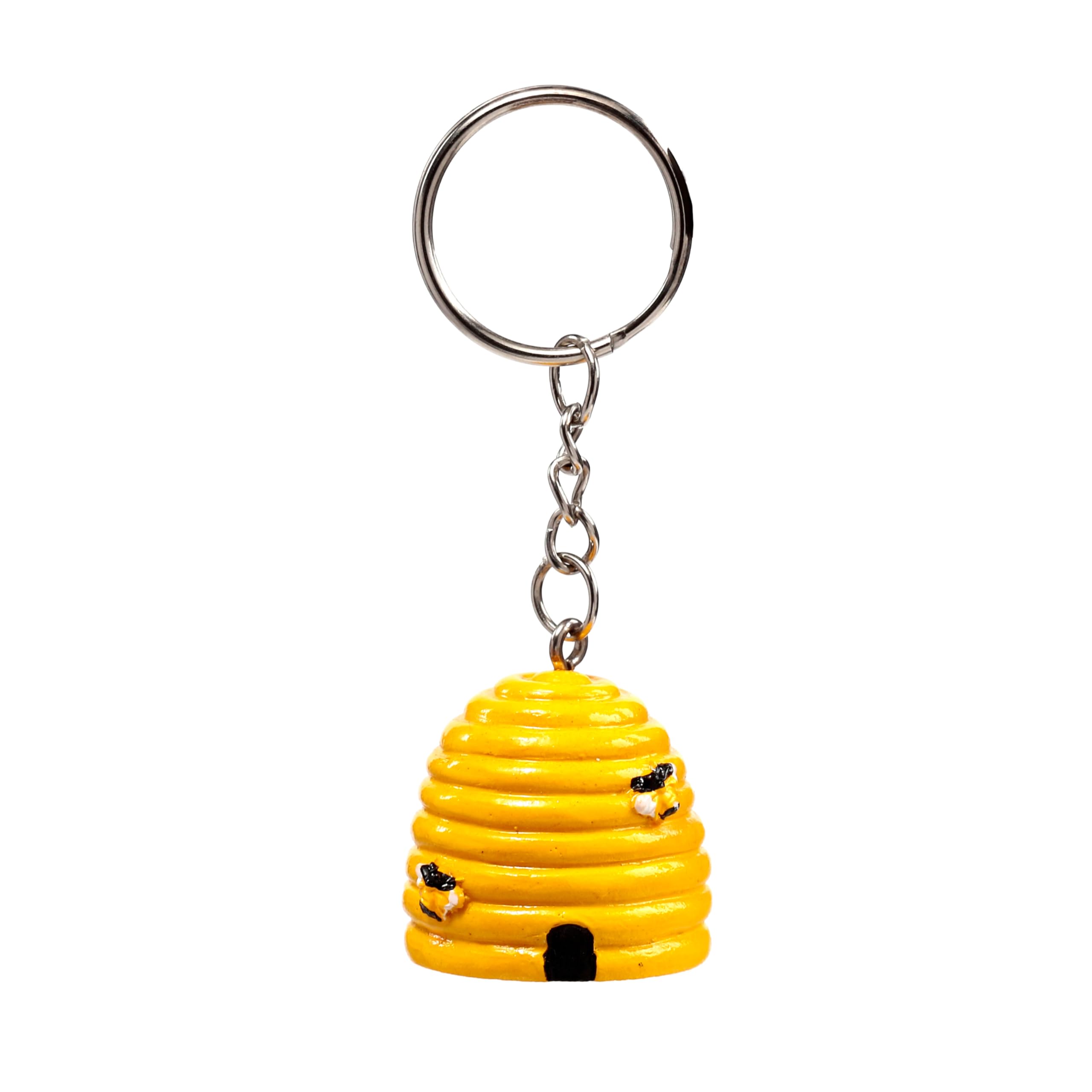 Puckator Nectar Meadows Beehive Keyring - Mothers Day Gifts Key Ring Keyrings Tags - Cool Keyrings Hoop Clip Fobs - Funny Cute Car Men's Accessories Stuff For Men Women - Trinket