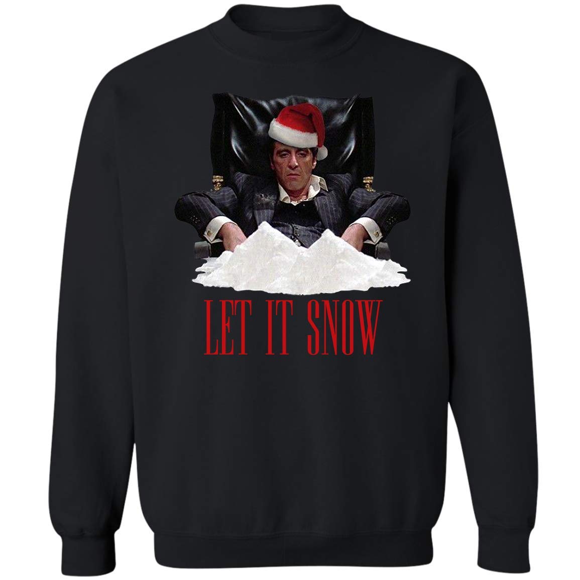 Scarface Let It Snow Tony Montana Novelty Christmas Jumper Shirt Shirt