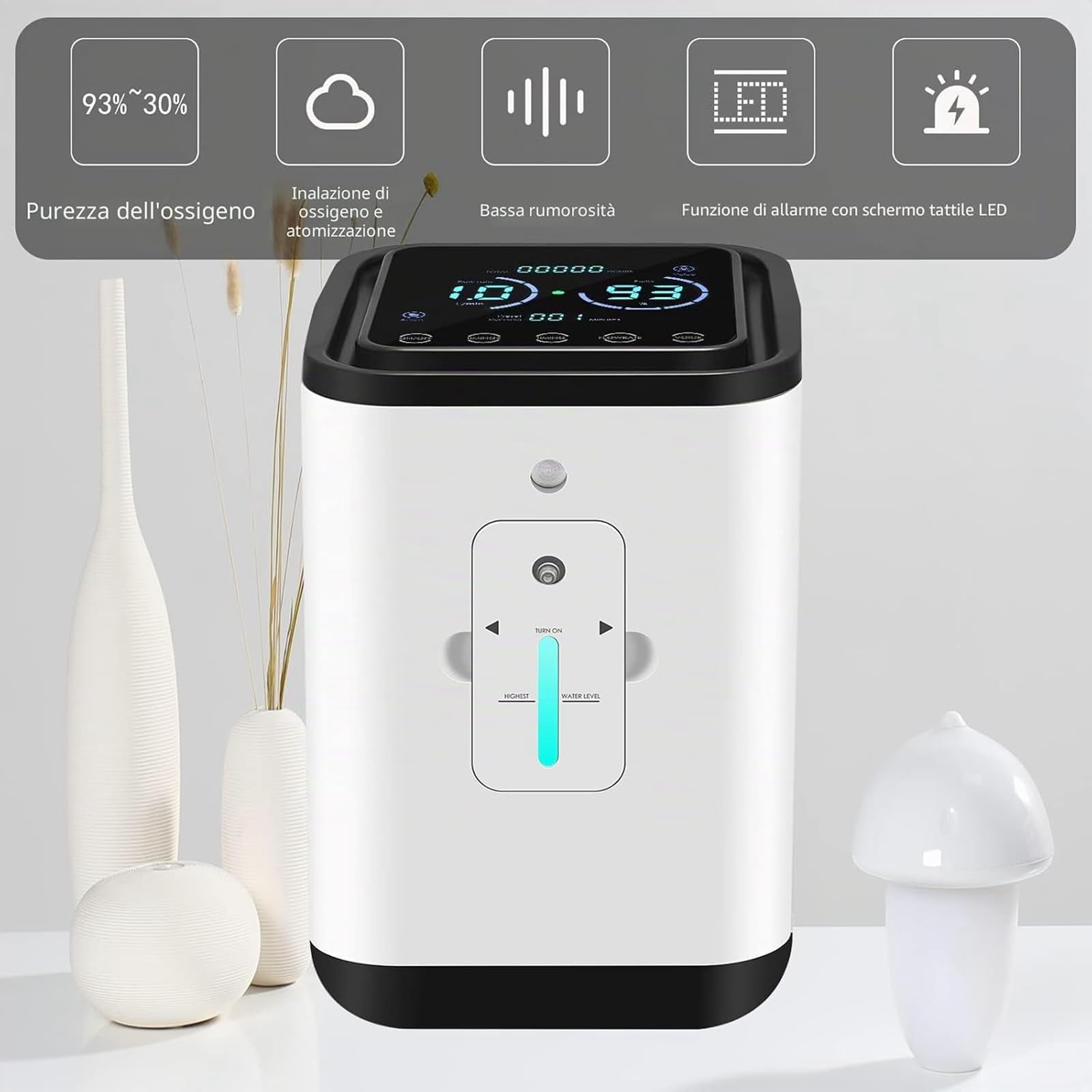 Concentratore di ossigeno, macchina per ossigeno domestico, 45 dB.